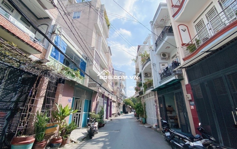 Siêu Phẩm P.10 Tân Bình. Hẻm 5m Thông ngay CC BÀU CÁT 2, 40m2, 4 Tầng, 4PN. Nhỉnh 5 tỷ